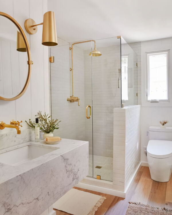Дизайн ванных комнат с душевыми кабинами: стили интерьера