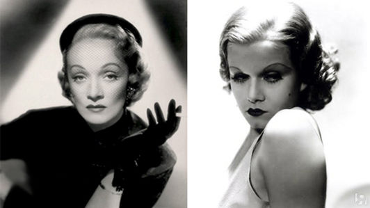 40-е годы: брови тонкие, летящие, тщательно подведенные. К концу десятилетия — более естественные