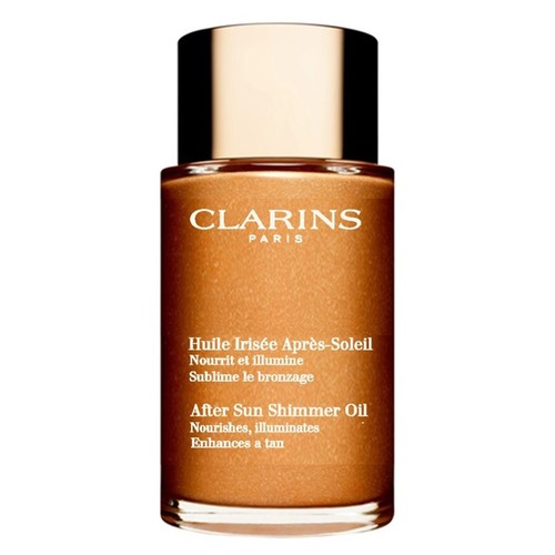 Мерцающее масло Clarins после загара для тела и волос (2 800 руб.)