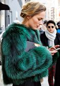 Зеленая шуба