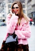 Розовая шуба