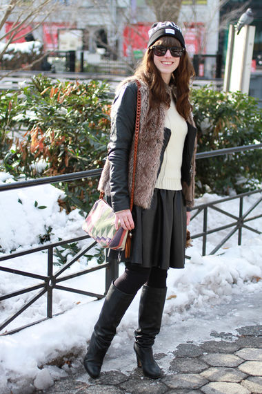 Кожа – идеальный спутник для меха