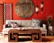 Ковер в этническом интерьере