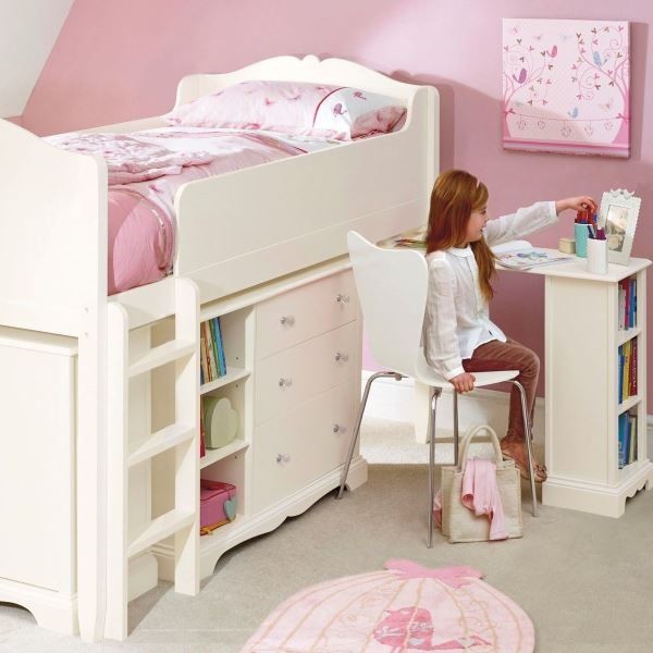 Зонирование кровати в детской комнате