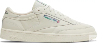 Кроссовки club c 85 vintage 'split logo - cobalt green' Reebok, белый