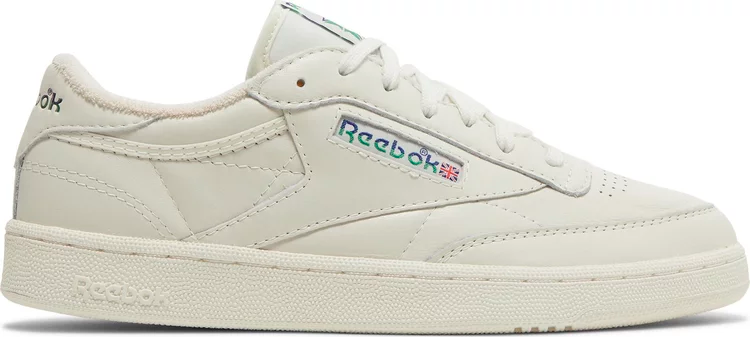 Кроссовки club c 85 vintage 'split logo - cobalt green' Reebok, белый GX2743 | white фото 1