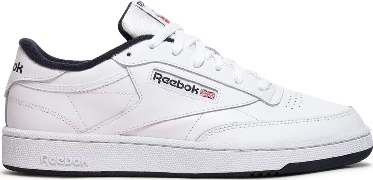 Кроссовки club c 85 'white navy' Reebok, белый AR0457 | white фото 1