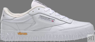 Кроссовки club c vibram 'white pure grey' Reebok, белый