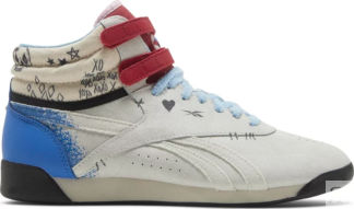 Кроссовки dc comics x wmns freestyle high 'harley quinn' Reebok, белый