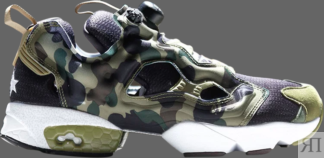 Кроссовки a bathing ape x mita x instapump fury og 'black earth' Reebok, че