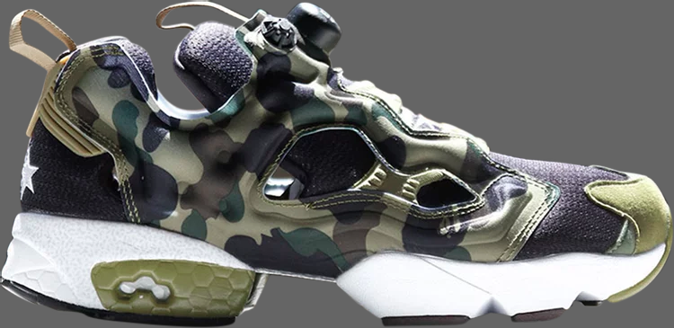 Кроссовки a bathing ape x mita x instapump fury og 'black earth' Reebok, че V61765 | black фото 1