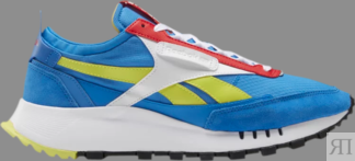 Кроссовки classic leather legacy 'dynamic blue red' Reebok, синий