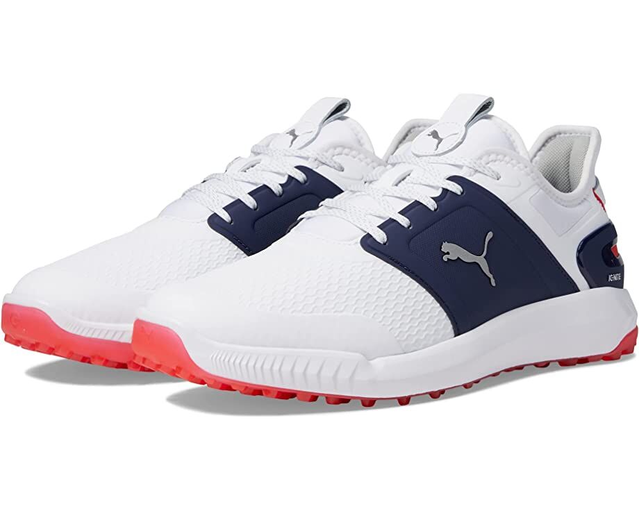 Кроссовки Ignite Elevate PUMA Golf, белый 9825698 | Puma White/Puma Silver/Puma Navy фото 1