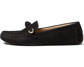 Туфли на плоской подошве Evelyn Bow Driver Cole Haan, черный