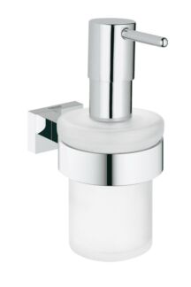 Дозатор жидкого мыла с держателем Grohe Essentials Cube 40756 001 (40756001