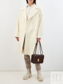 Двубортное пальто ручной работы из шерсти с рукавами-реглан ELEVENTY