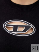 Джемпер из шерсти и кашемира с контрастным логотипом Oval D DIESEL