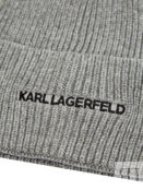 Шапка K/Essential эластичной вязки с широким отворотом KARL LAGERFELD