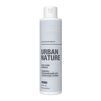 URBAN NATURE AQUA SHINE SHAMPOO Увлажняющий шампунь  для сухой кожи голов 2