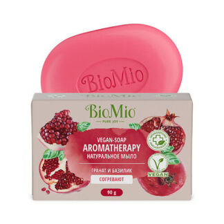 BIO MIO Натуральное мыло "Гранат и Базилик" VEGAN-SOAP AROMATHERAPY