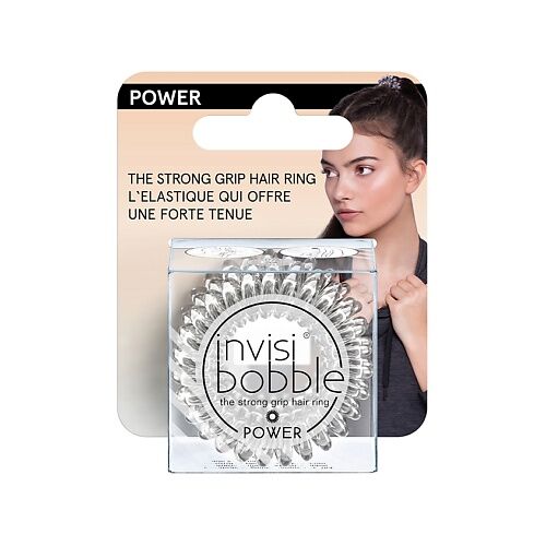 INVISIBOBBLE Резинка-браслет для волос POWER Crystal Clear (с подвесом) INV537040 фото 1