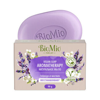 BIO MIO Натуральное мыло "Лаванда и Жасмин" VEGAN-SOAP AROMATHERAPY