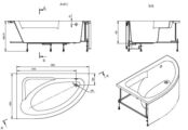 Акриловая ванна Roca Welna (160x100)  248643000 правая фото 5