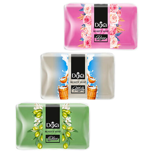 DOXA Мыло твердое BEAUTY SOAP Роза, Молоко, Олива 450 MPL272094 фото 1