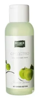 DOMIX Средство без запаха ацетона для снятия лака Зеленое яблоко / DG 105 м