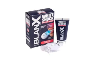 BLANX Паста зубная отбеливающая + световой Led активатор / BlanX White Shoc