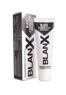 BLANX Паста зубная Бланкс Блэк с углем / BlanX Black Charcoal 75 мл BLANX