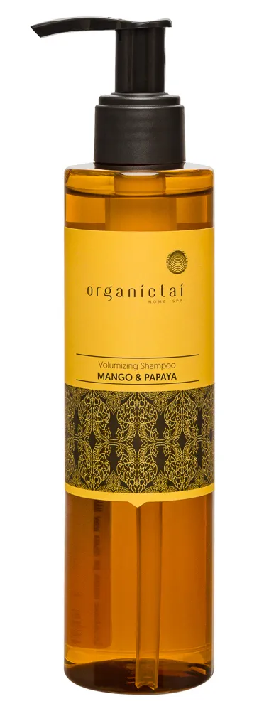 ORGANIC TAI Шампунь бессульфатный для объема волос Манго и папайя / HOME SP