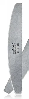 RUNAIL Пилка профессиональная полукруглая для искусственных ногтей, серая 1
