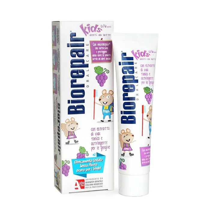 BIOREPAIR Паста зубная детская, виноград / Biorepair Kids 50 мл BIOREPAIR GA1603600/GA1730300 фото 1