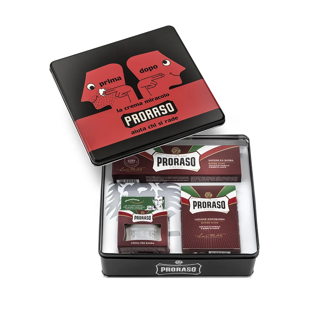 PRORASO Набор для бритья (крем 100 мл, крем 150 мл, лосьон 100 мл) PRIMADOP 400368 фото 1