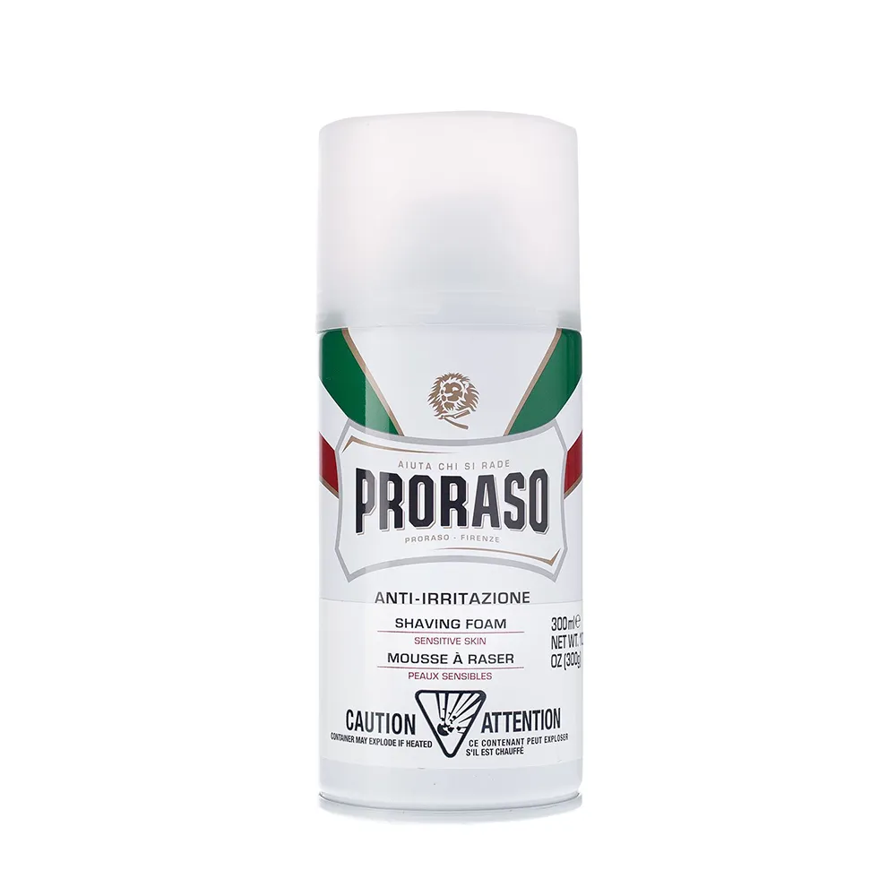 PRORASO Пена для бритья для чувствительной кожи с зеленым чаем и овсом 300