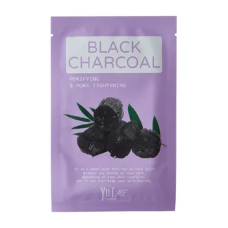 YU.R Маска для лица с экстрактом угля / YU.R ME Black Charcoal Sheet Mask 2