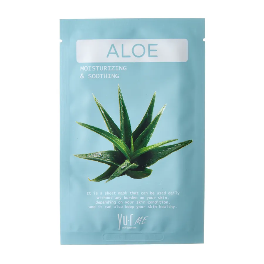 YU.R Маска для лица с экстрактом алоэ / YU.R ME Aloe Sheet Mask 25 гр YU.R 00-00001206 фото 1