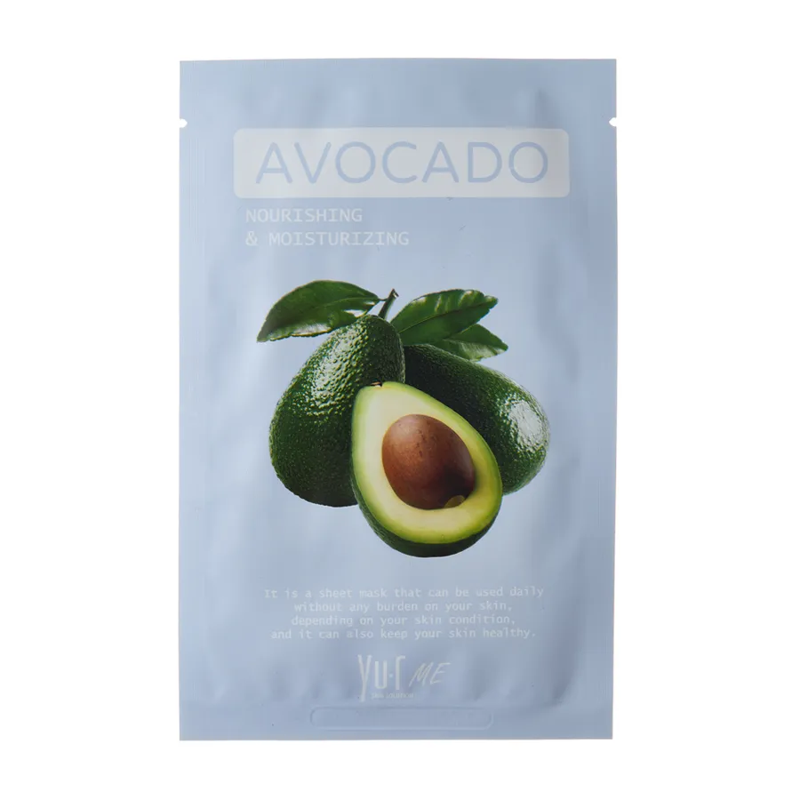 YU.R Маска для лица с экстрактом авокадо / YU.R ME Avocado Sheet Mask 25 гр 00-00001207 фото 1