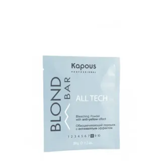 KAPOUS Порошок обесцвечивающий с антижелтым эффектом / Blond Bar All tech 3