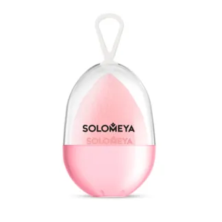 SOLOMEYA Спонж косметический для макияжа Персик вельветовый / Microfiber Ve