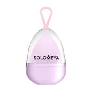 SOLOMEYA Спонж косметический для макияжа меняющий цвет, фиолетовый-розовый