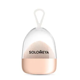 SOLOMEYA Спонж супер мягкий косметический для макияжа, персик / Super soft