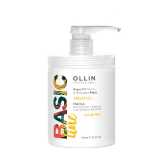 OLLIN PROFESSIONAL Маска с аргановым маслом для сияния и блеска волос / Arg