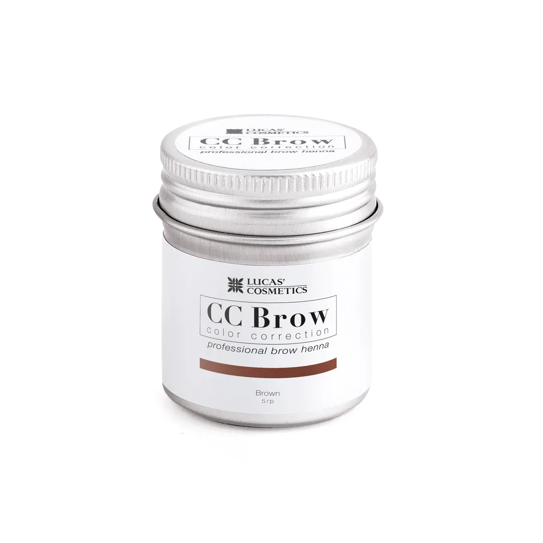 LUCAS’ COSMETICS Хна для бровей, коричневый (в баночке) / CC Brow brown 5 г 00085 фото 1