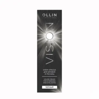OLLIN PROFESSIONAL Крем-краска для бровей и ресниц, черный / OLLIN VISION b