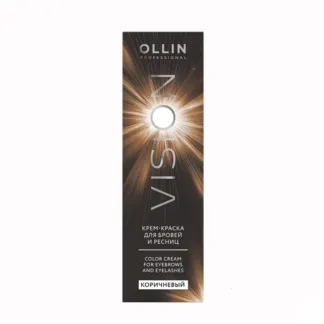 OLLIN PROFESSIONAL Крем-краска для бровей и ресниц, коричневый / OLLIN VISI