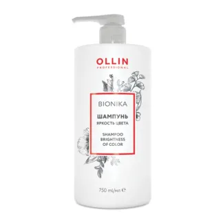OLLIN PROFESSIONAL Шампунь для окрашенных волос Яркость цвета / BioNika 750