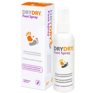 DRY DRY Средство от потоотделения для ног / Foot Spray 100 мл DRY DRY