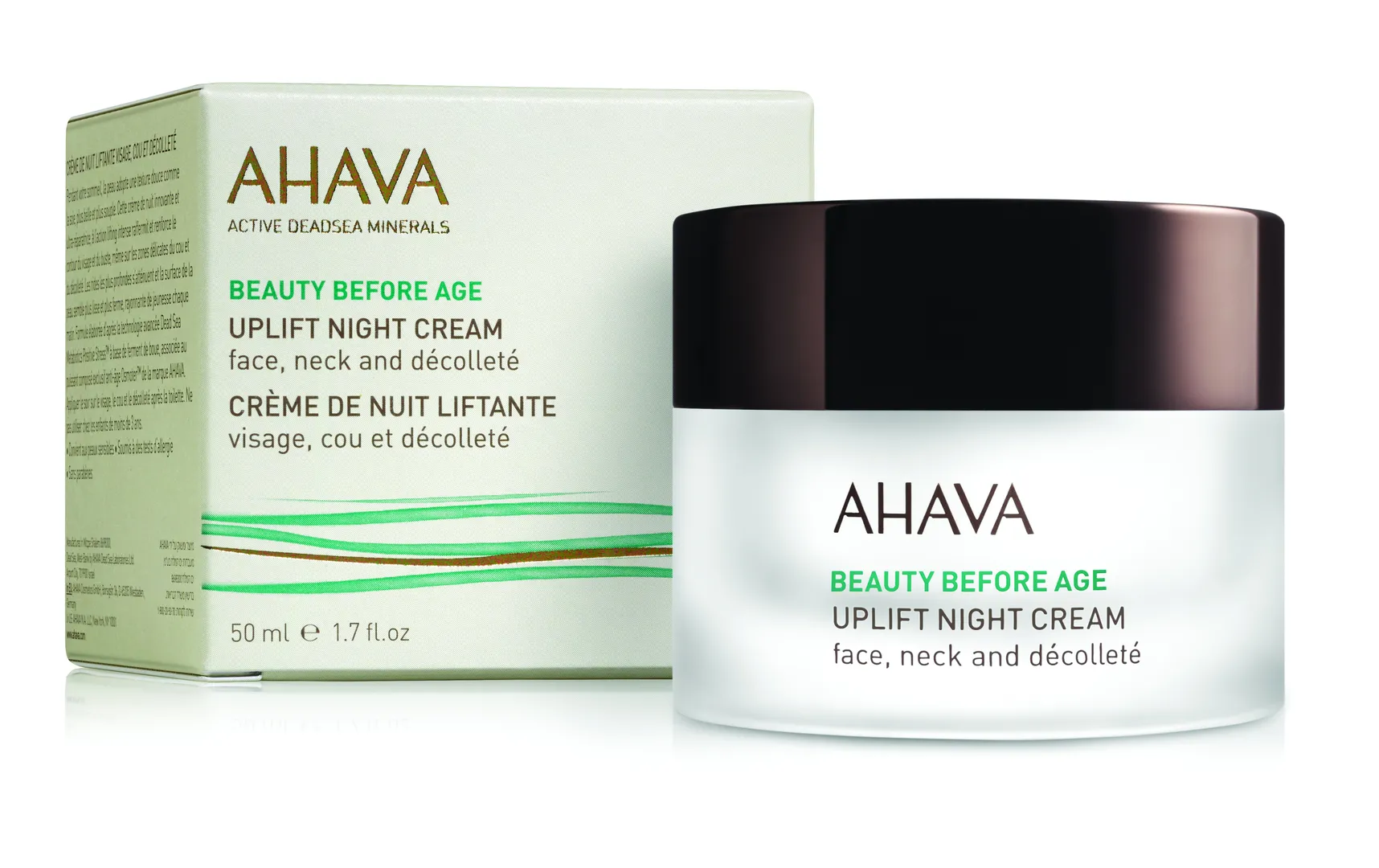 AHAVA Крем ночной для подтяжки кожи лица, шеи и зоны декольте / Beauty Befo